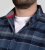 D555 Shrewsbury Long Sleeve with Chest Pocket Blue/Navy Check - Skjorter - Store skjorter - 2XL-8XL