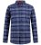 D555 Shrewsbury Long Sleeve with Chest Pocket Blue/Navy Check - Skjorter - Store skjorter - 2XL-8XL