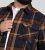 D555 Aldershot Long Sleeve Heavy Shacket Overshirt Tan/Navy Check - Skjorter - Store skjorter - 2XL-8XL