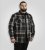 D555 Falkirk Long Sleeve Heavy Shacket Overshirt Black/Grey - Skjorter - Store skjorter - 2XL-8XL