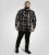 D555 Falkirk Long Sleeve Heavy Shacket Overshirt Black/Grey - Skjorter - Store skjorter - 2XL-8XL