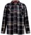D555 Falkirk Long Sleeve Heavy Shacket Overshirt Black/Grey - Skjorter - Store skjorter - 2XL-8XL