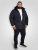 D555 Workington Vattert Jakke med Hette og Sherpafôr Marineblå - Jakker - Store jakker - 2XL-12XL