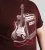 D555 Barnsley Guitar and Amp Crew Neck T-Shirt Burgundy - T-skjorter - Store T-skjorter - 2XL-14XL