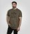 D555 Stockton Gorilla Playing Drums Crew Neck T-Shirt Khaki - T-skjorter - Store T-skjorter - 2XL-14XL