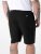D555 Robinson 1 Fleece Cargo Shorts med Elastisk Midje Svart - Sweatbukser og-shorts - Sweatbukser og Sweatshorts 2XL-12XL