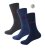D555 Harold 2 Multi Color Pack of 3 Extra Wide Comfort Fit Socks - Undertøy & Badetøy - Undertøy store størrelser 