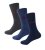 D555 Harold 2 Multi Color Pack of 3 Extra Wide Comfort Fit Socks - Undertøy & Badetøy - Undertøy store størrelser 