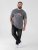 D555 Jasper Official Gas Monkey T-skjorte med trykk Grå - T-skjorter - Store T-skjorter - 2XL-14XL