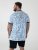 D555 Shoreham AO T-skjorte med Venice Beach trykk Blå - T-skjorter - Store T-skjorter - 2XL-14XL