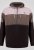 D555 Fitzgerald Zip Through Hoody With Cut & Sew Panels Svart - Gensere og hettegensere - Store hettegensere - 2XL-14XL