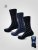 D555 Harold 3 Extra Wide Comfort Fit Socks 3-pack Navy/Denim - Undertøy & badetøy - Undertøy store størrelser 