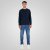 Double Outfitters MTOP-1141 Collegegenser Mørkeblå - Gensere og hettegensere - Store hettegensere - 2XL-14XL