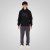 Double Outfitters MTOP-1146 Hettegenser Svart - Gensere og hettegensere - Store hettegensere - 2XL-14XL