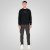 Double Outfitters MTOP-1151 Collegegenser Svart - Gensere og hettegensere - Store hettegensere - 2XL-14XL