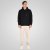 Double Outfitters MTOP-1160 Hettegenser med glidelås Svart - Gensere og hettegensere - Store hettegensere - 2XL-14XL