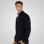 Double Outfitters MTOP-1163 Collegegenser med halv glidelås Svart - Gensere og hettegensere - Store hettegensere - 2XL-14XL