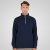 Double Outfitters MTOP-1163 Collegegenser med halv glidelås Mørkeblå - Gensere og hettegensere - Store hettegensere - 2XL-14XL