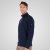 Double Outfitters MTOP-1163 Collegegenser med halv glidelås Mørkeblå - Gensere og hettegensere - Store hettegensere - 2XL-14XL
