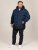 D555 Hank Ripstop Contrast Panelled Padded Hooded Jacket Mørkeblå - Jakker - Store jakker - 2XL-12XL