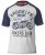 D555 HIRALDO T-Shirt Grey/Navy - T-skjorter - Store T-skjorter - 2XL-14XL