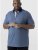 D555 SWANN Short Sleeve Stretch Polo Denim Melange - Polo- & Piqueskjorter - Poloskjorte i store størrelser - 2XL-8XL