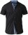 D555 Ollie Short Sleeve Shirt Black - Skjorter - Store skjorter - 2XL-8XL