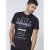 D555 Phillip T-shirt Black - T-skjorter - Store T-skjorter - 2XL-14XL