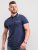 D555 Rogers Printed Polo Navy - Polo- & piqueskjorter - Poloskjorte i store størrelser - 2XL-8XL