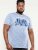 D555 Hobart LA Printed T-Shirt Blue - T-skjorter - Store T-skjorter - 2XL-14XL