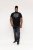 D555 Willoughby NYC Dot Printed T-Shirt Black - T-skjorter - Store T-skjorter - 2XL-14XL