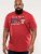 D555 Brisbane Santa Monica Route 66 Printed T-Shirt Red - T-skjorter - Store T-skjorter - 2XL-14XL
