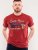 D555 Brisbane Santa Monica Route 66 Printed T-Shirt Red - T-skjorter - Store T-skjorter - 2XL-14XL