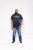 D555 Jasper Authentic Printed T-shirt Navy - T-skjorter - Store T-skjorter - 2XL-14XL
