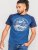 D555 Porter Raglan Sleeve Printed T-Shirt Blue - T-skjorter - Store T-skjorter - 2XL-14XL