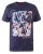 D555 Warner Guitar Printed T-Shirt Navy - T-skjorter - Store T-skjorter - 2XL-14XL