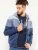 D555 Columbus Cut And Sew Panelled Zip Through Hoody Blue - Gensere og hettegensere - Store hettegensere - 2XL-14XL