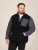 D555 Daly Quarter Zip Fleece Sweatshirt Svart/Grå - Gensere og hettegensere - Store hettegensere - 2XL-14XL