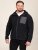 D555 Damien Micro Fleece Zip Through Hoody Svart/Grå - Gensere og hettegensere - Store hettegensere - 2XL-14XL