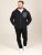 D555 Damien Micro Fleece Zip Through Hoody Svart/Grå - Gensere og hettegensere - Store hettegensere - 2XL-14XL