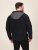 D555 Damien Micro Fleece Zip Through Hoody Svart/Grå - Gensere og hettegensere - Store hettegensere - 2XL-14XL