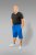 20 Nodi Short Leg Sports Pants in Combed Cotton Jersey Blue - Sweatbukser og-shorts - Sweatbukser og Sweatshorts 2XL-12XL