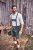 JP1880 Genuine Leather Traditional Lederhosen Shorts Green - Shorts - Store shorts - W40-W60