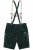 JP1880 Genuine Leather Traditional Lederhosen Shorts Green - Shorts - Store shorts - W40-W60