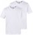 JP1880 711318 T-skjorte med V-hals 2-pakning Hvit - T-skjorter - Store T-skjorter - 2XL-14XL