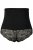 Ulla Popken 781632 Formende truser med høyt liv Svart - Shapewear - 