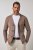 JP1880 Milano Flexnamic Strikket blazer Nøttebrun - Dresser og blazere - Dresser i store størrelser