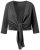 Ulla Popken 794514 Jerseybolero med knyting Antrasitt - Boleroer - 