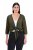 Ulla Popken 794514 Jerseybolero med knyting Mørkegrønn - Boleroer - 