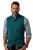 JP1880 Mottled Stretch Knit Stand-up Collar Vest Turquoise Blue - HERREKLÆR 2XL-14XL - 